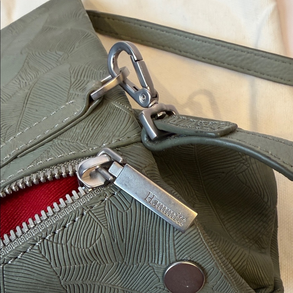 Hammitt Medium Sage Green Embossed Leather Crossbody – Like New Condition - Picture 5 of 6